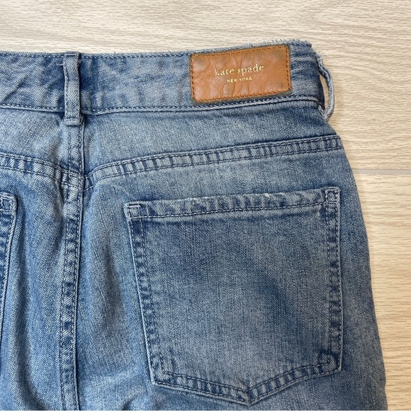 Kate Spade Straight High Waist Ooh La La
Crop Raw Hem Blue Denim Jeans Size 26 - Picture 6 of 13